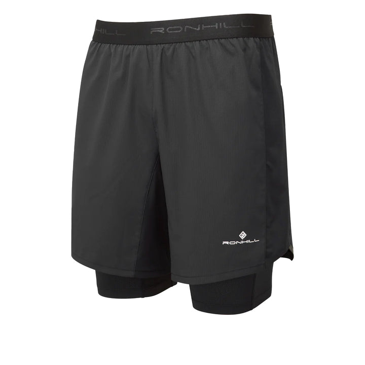 Ronhill Tech 7" Twin Short Mens | All Black