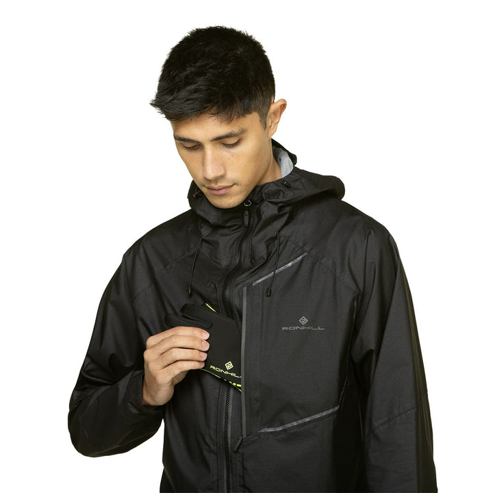 Ronhill Tech Fortify Jacket Mens | Dark Sage/acid