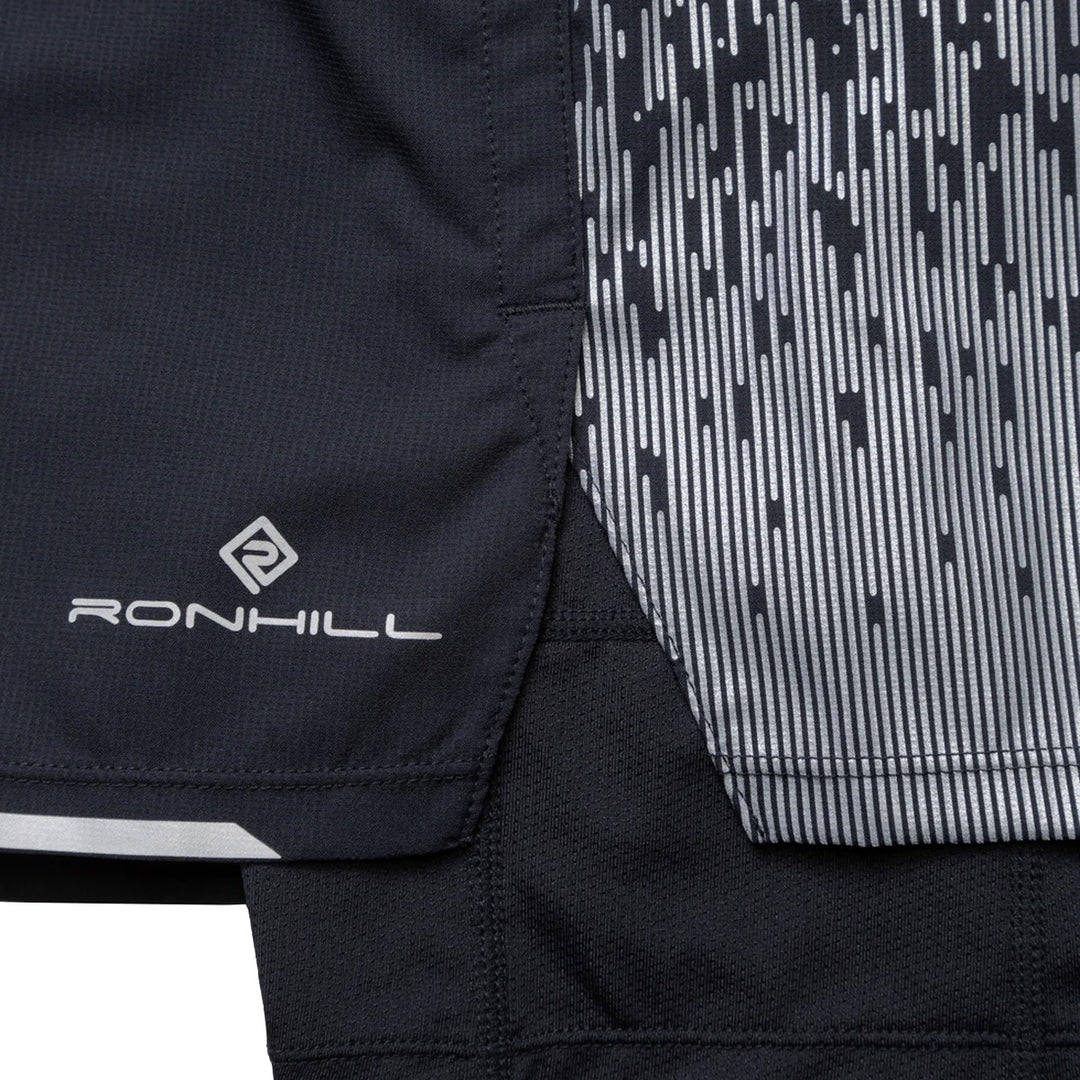 Ronhill Tech Reflect 5" Twin Short Mens | Black/reflect