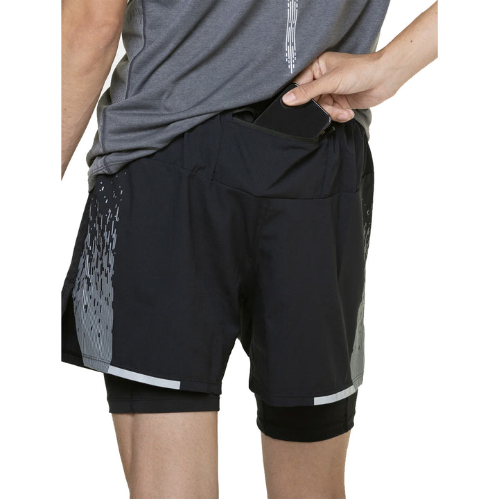 Ronhill Tech Reflect 5" Twin Short Mens | Black/reflect
