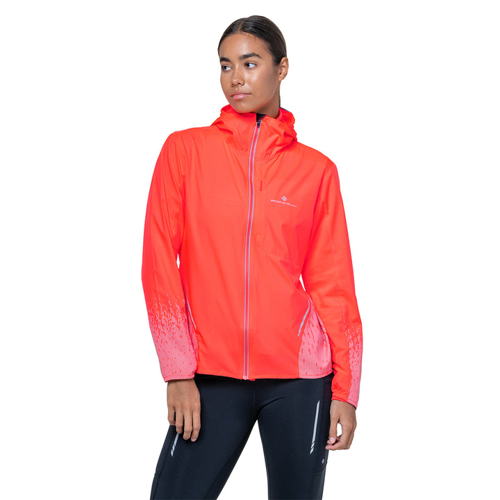 Ronhill Tech Reflect Jacket Womens | Hot Coral/reflect