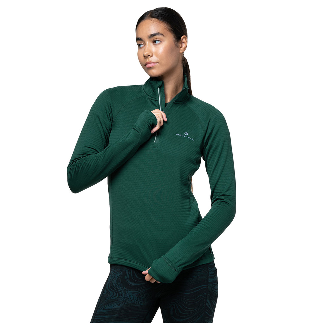 Ronhill Tech Winter 1/2 Zip Womens | Seaweed/Iris