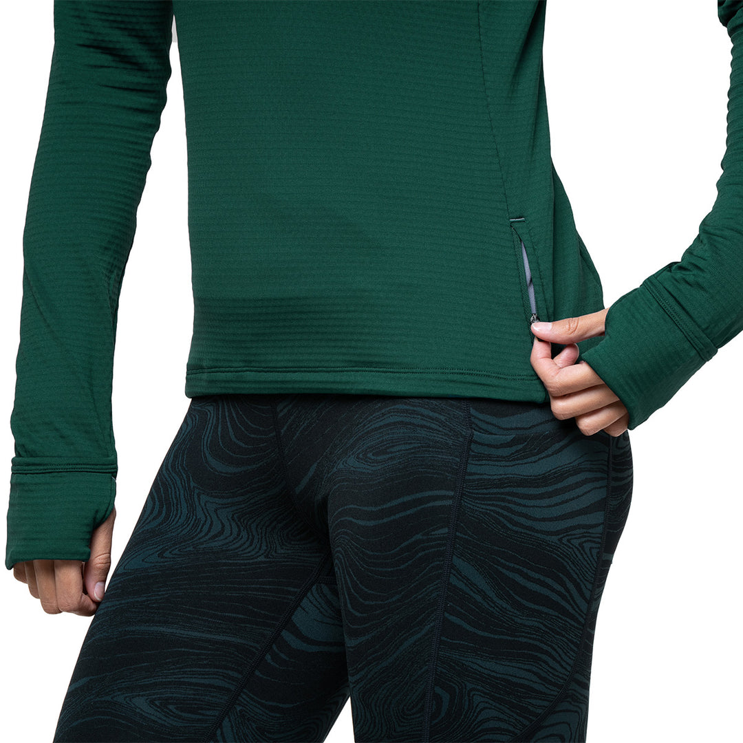Ronhill Tech Winter 1/2 Zip Womens | Seaweed/Iris