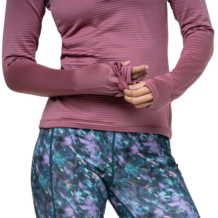 Ronhill Tech Winter 1/2 Zip Womens | Dusty Tulip/Dark Navy