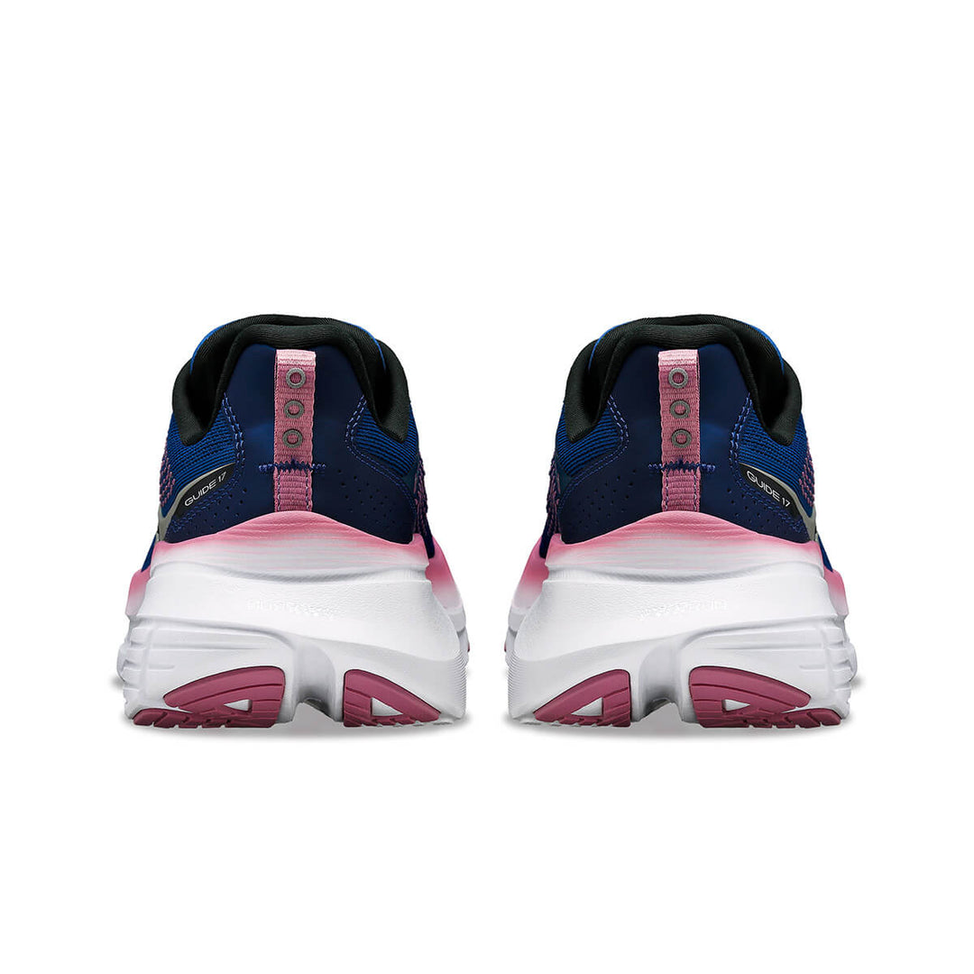 Saucony Guide 17 Womens Running Shoes | Navy/orchid back