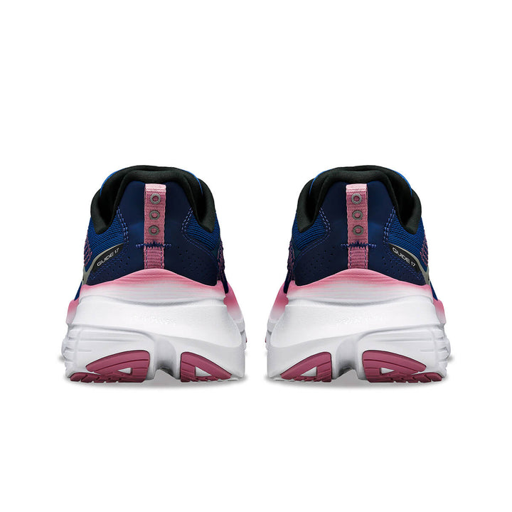 Saucony Guide 17 Womens Running Shoes | Navy/orchid back