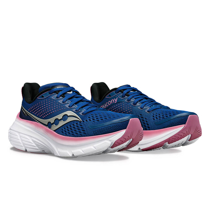 Saucony Guide 17 Womens Running Shoes | Navy/orchid front