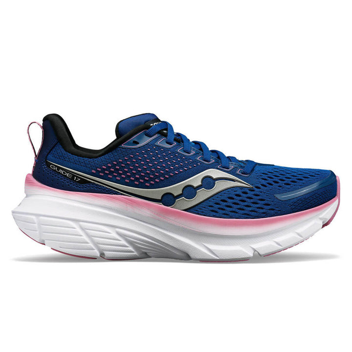 Saucony Guide 17 Womens Running Shoes | Navy/orchid