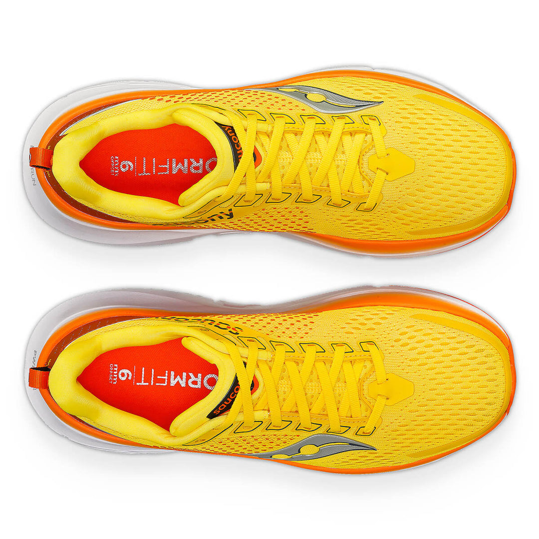 Saucony Guide 17 Mens Running Shoes | Pepper/canary top