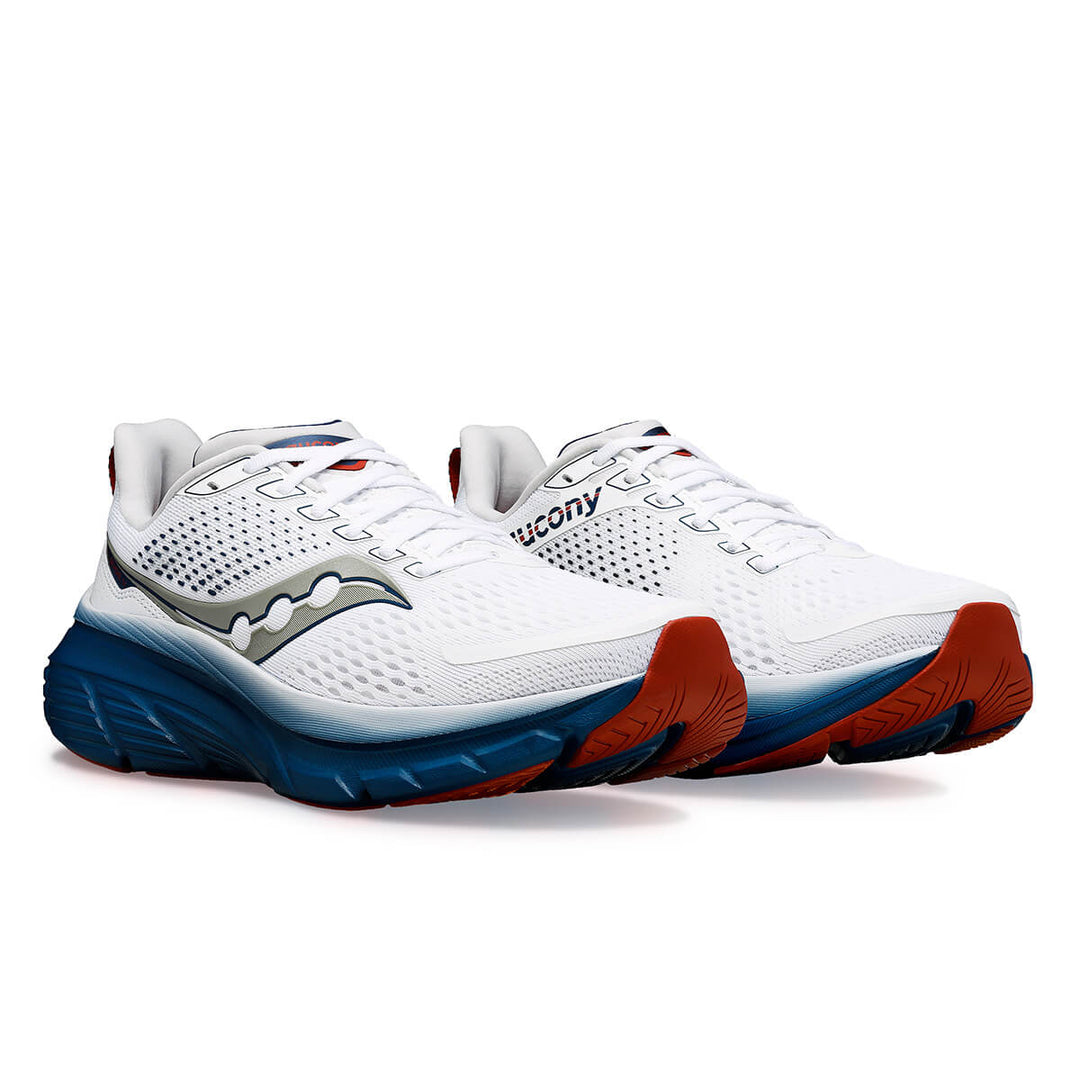 Saucony Guide 17 Mens | White/navy