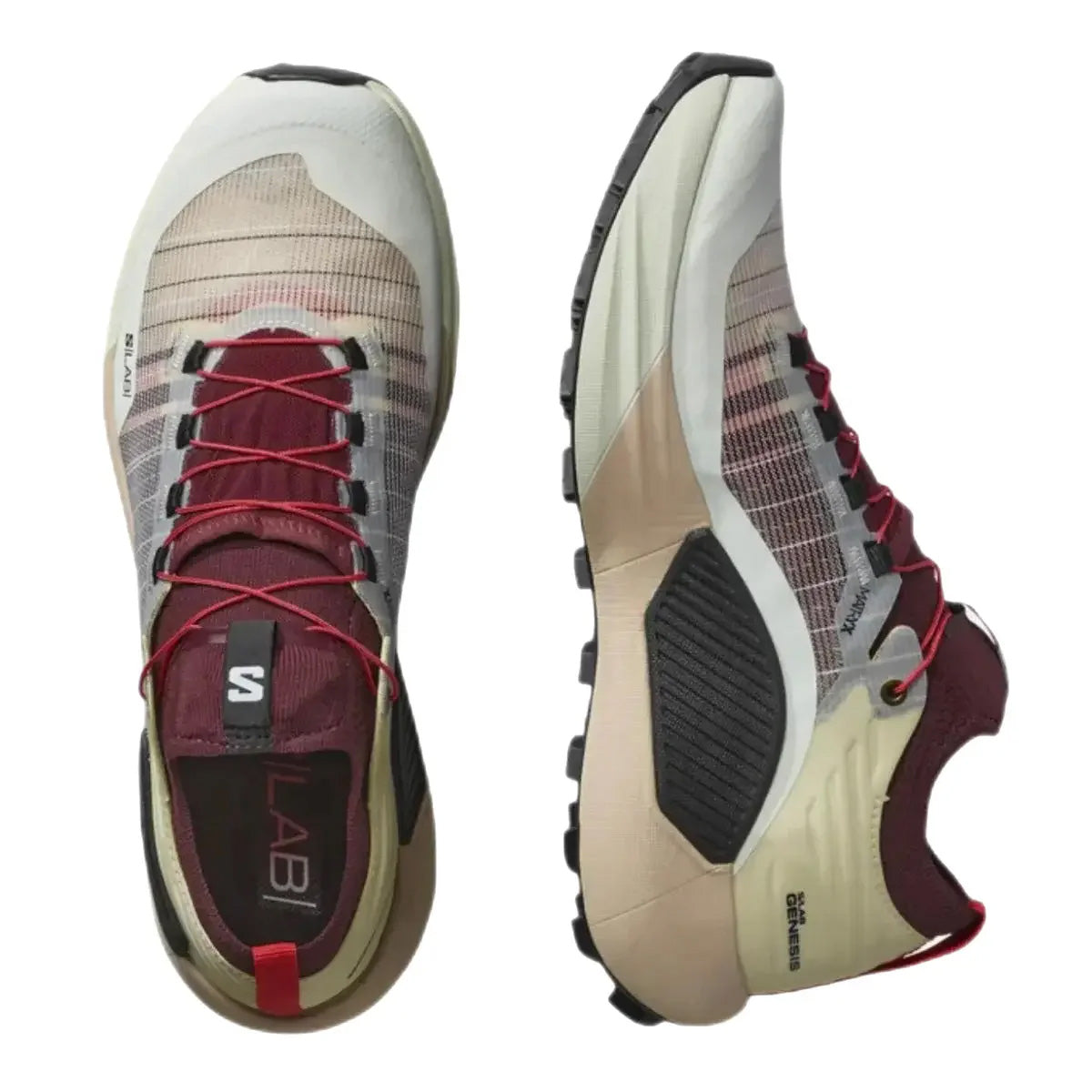 SALOMON｜ (S/LAB GENESIS (Vanila/Dark chocolate/Black) ( Salomon S/LAB Genesis Unisex Vanilla/Decadent Chocolate