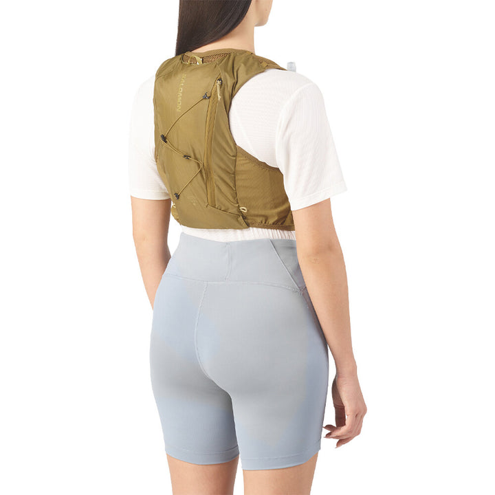 Salomon Active Skin 4 Running Vest (With Flask) | Brilliant Olive/willow