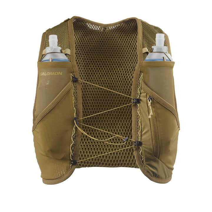 Salomon Active Skin 4 Running Vest (With Flask) | Brilliant Olive/willow