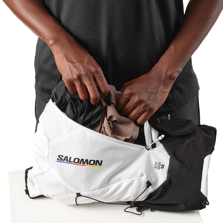 Salomon Adv Skin 12 Race Flag Set | Black/white