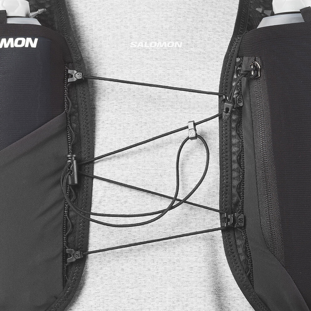 Salomon GRVL Skin 4 Running Vest With Flasks | Black