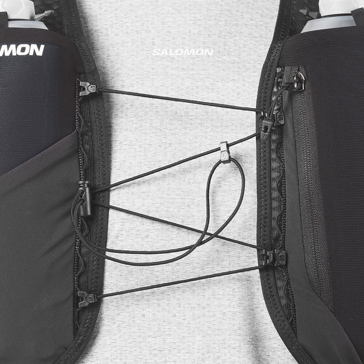 Salomon GRVL Skin 4 Running Vest With Flasks | Black