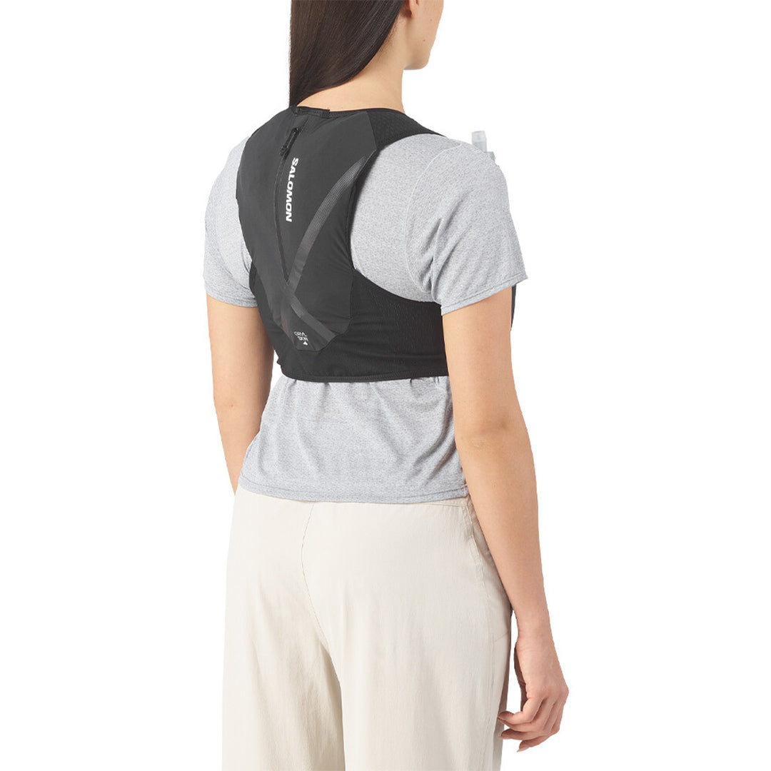 Salomon GRVL Skin 4 Running Vest With Flasks | Black