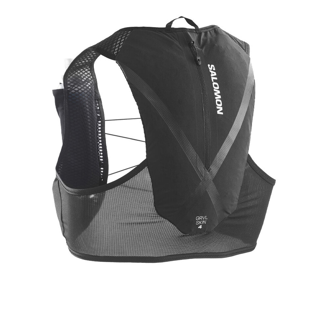 Salomon GRVL Skin 4 Running Vest With Flasks | Black