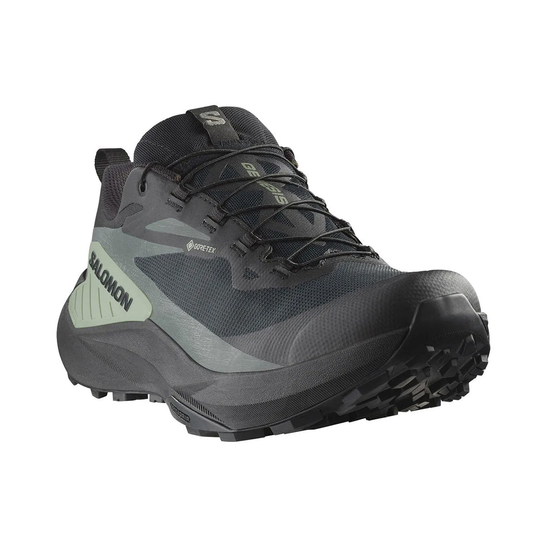 Salomon Genesis Gore-tex Mens | Black/agave Green/urban Chic