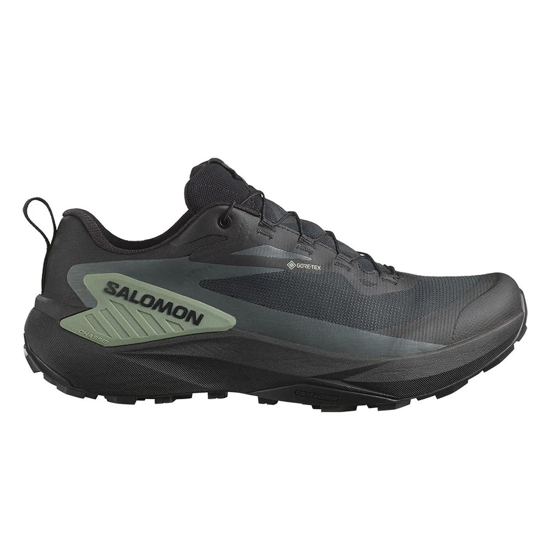 Salomon Genesis Gore-tex Mens | Black/agave Green/urban Chic