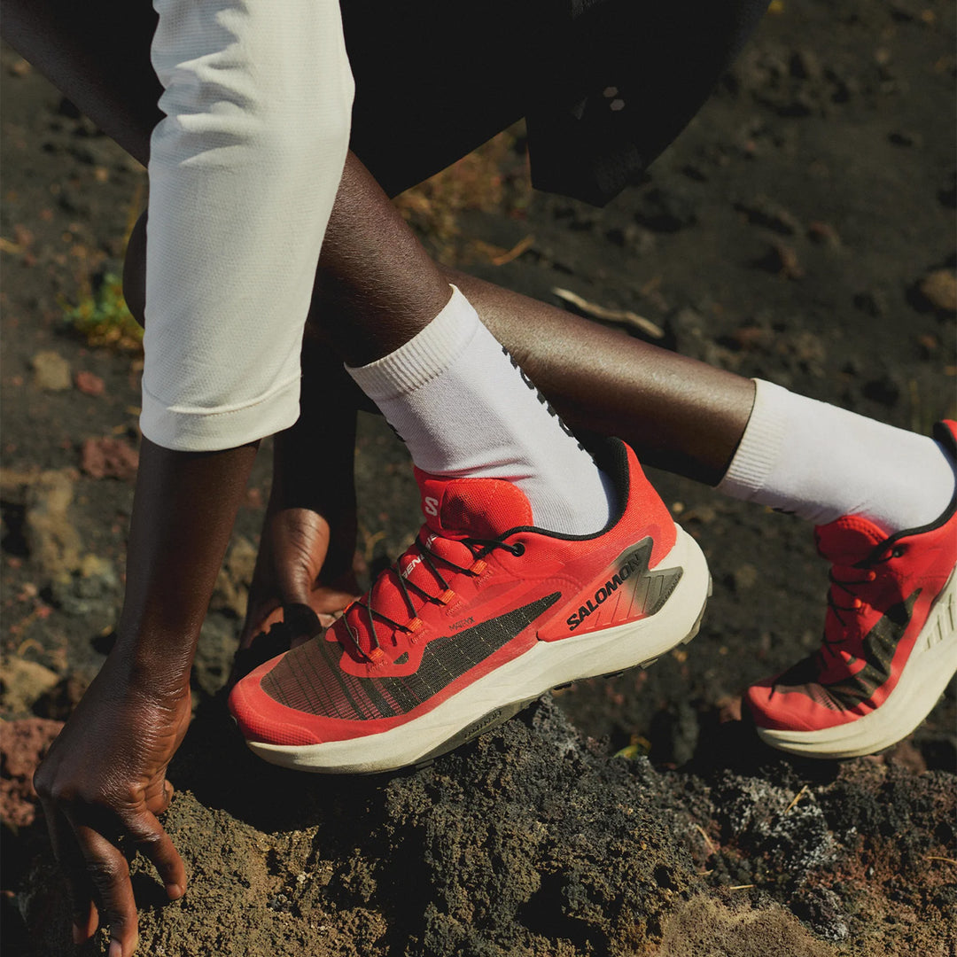 Salomon Genesis Mens | Fiery Red/lava Falls/black