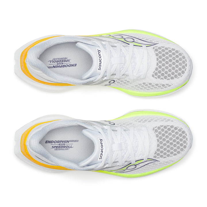 Saucony Endorphin Speed 5 Womens | White/Citron