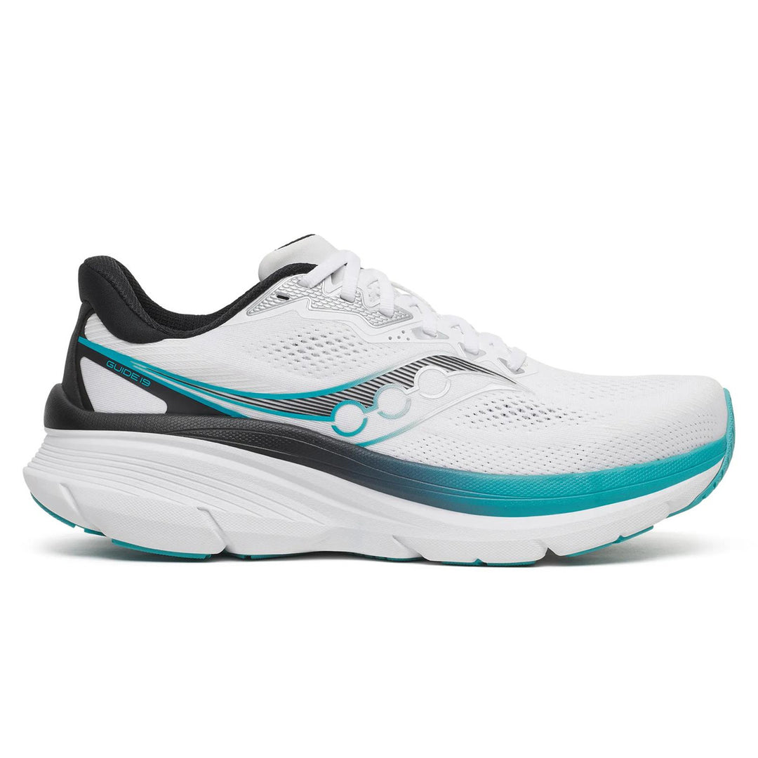 Saucony Guide 19 Mens | White/tranquil