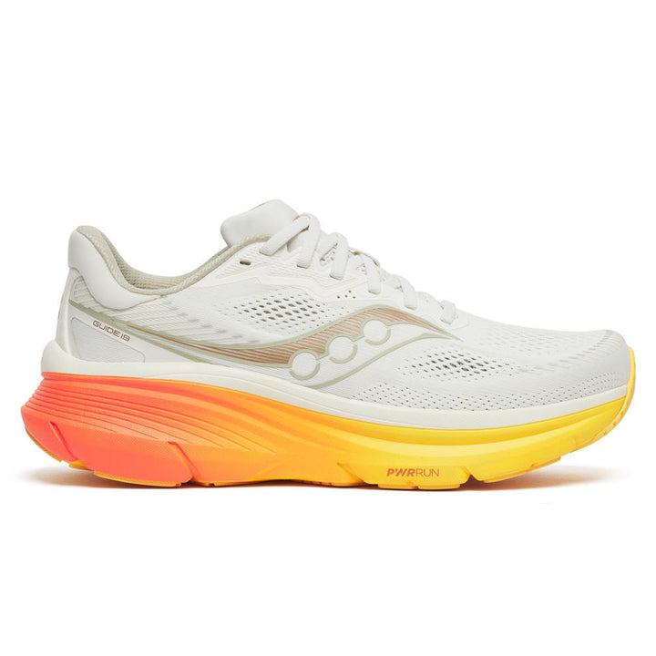 Saucony Guide 19 Mens | Ivory/Fire