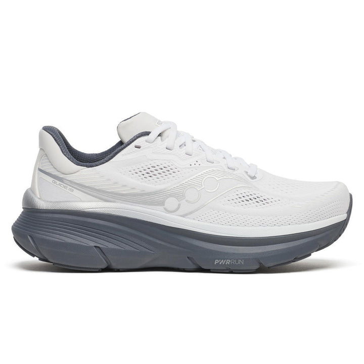 Saucony Guide 19 Mens | White/shadow