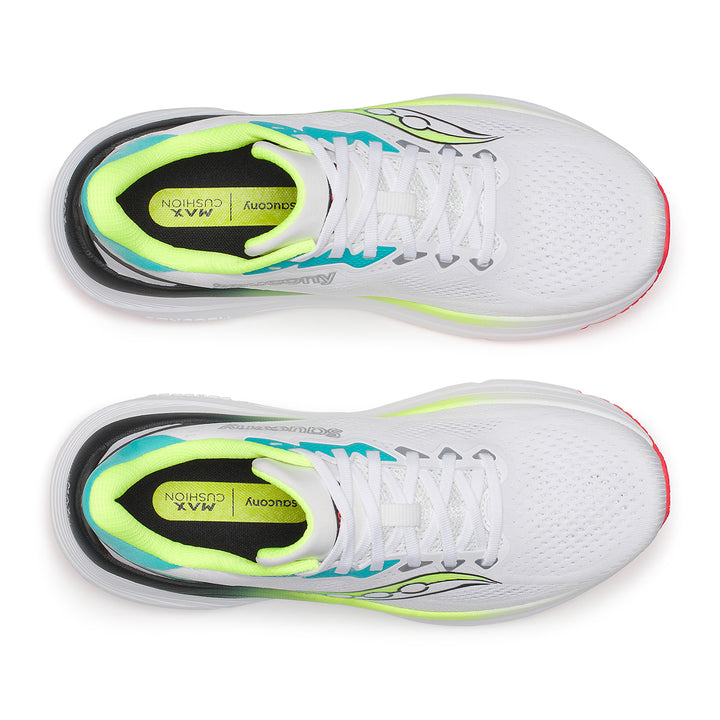 Saucony Guide 19 Mens | White/citron