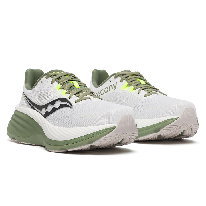 Saucony Hurricane 24 Mens | White/olivine