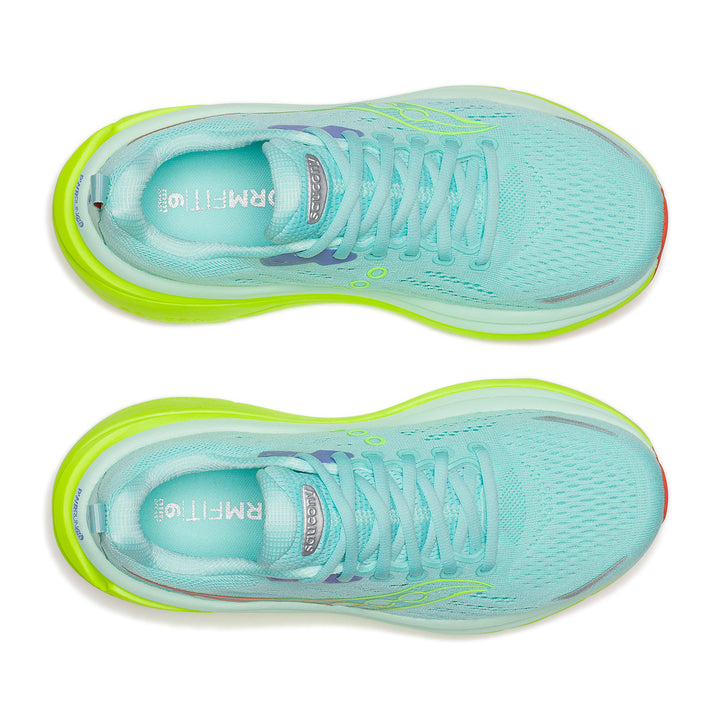 Saucony Hurricane 25 Womens | Aqua/citron