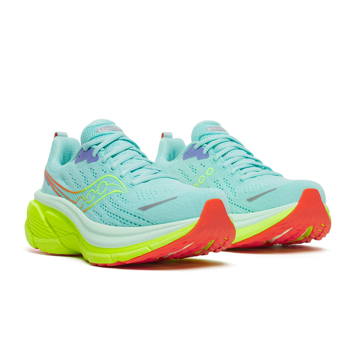 Saucony Hurricane 25 Womens | Aqua/citron