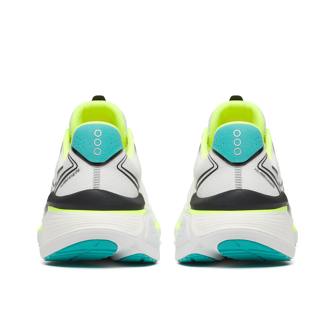 Saucony Hurricane 26 Mens | White/citron