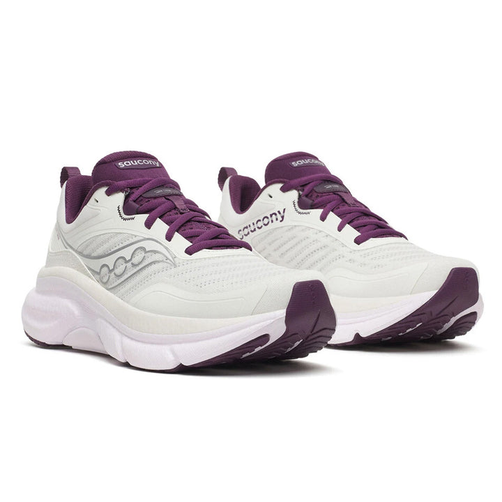 Saucony Omni ST 23 Womens | Ivory/eggplant