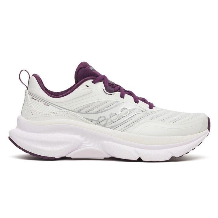 Saucony Omni ST 23 Womens | Ivory/eggplant