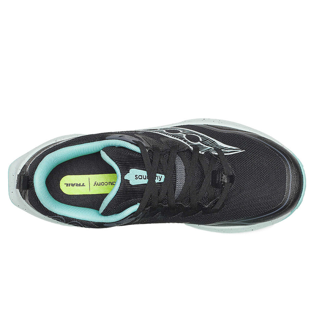 Saucony Peregrine 16 GTX Womens | Black/aqua