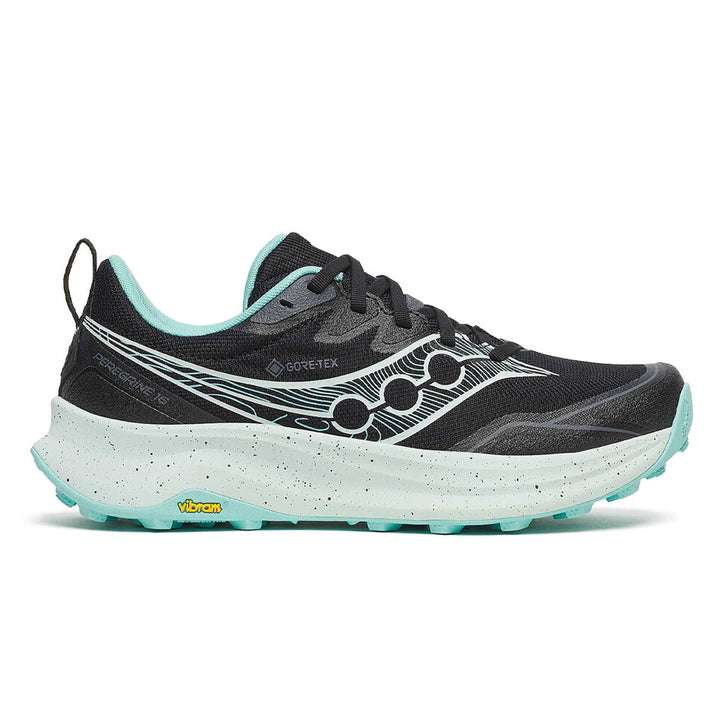Saucony Peregrine 16 GTX Womens | Black/aqua