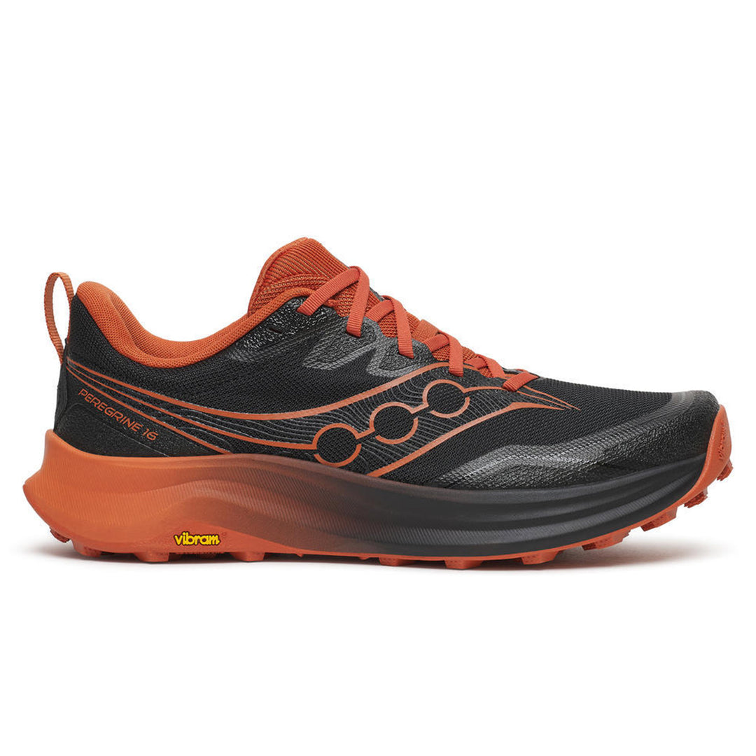 Saucony Peregrine 16 Mens | Black/rust