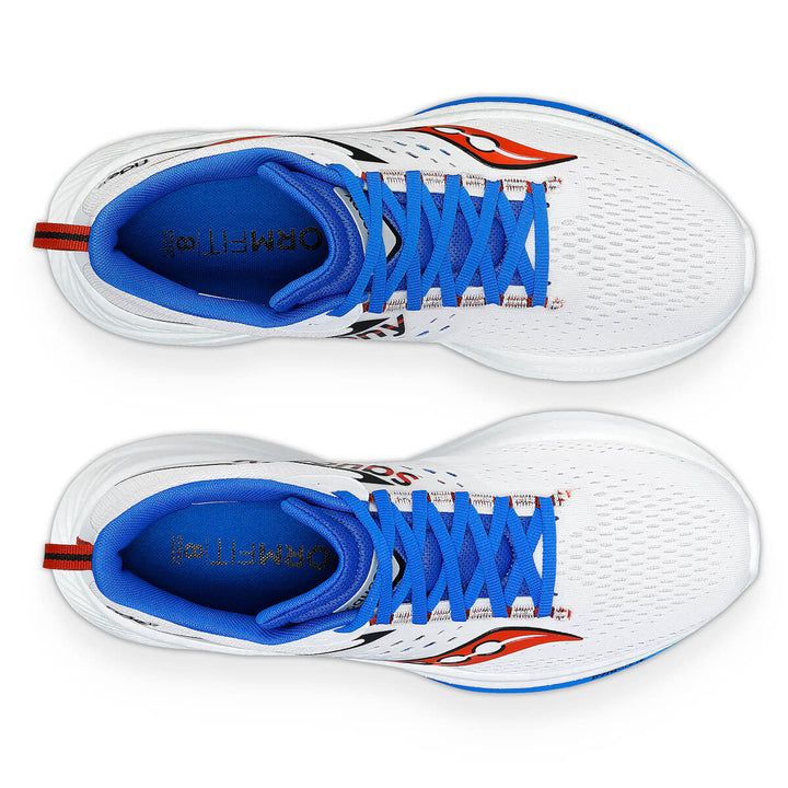 Saucony Ride 17 Mens | White/cobalt