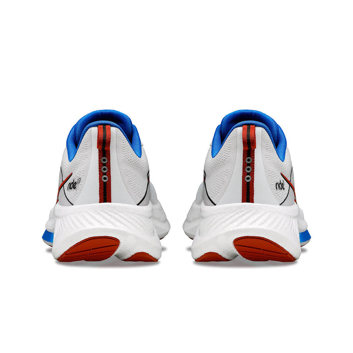 Saucony Ride 17 Mens | White/cobalt
