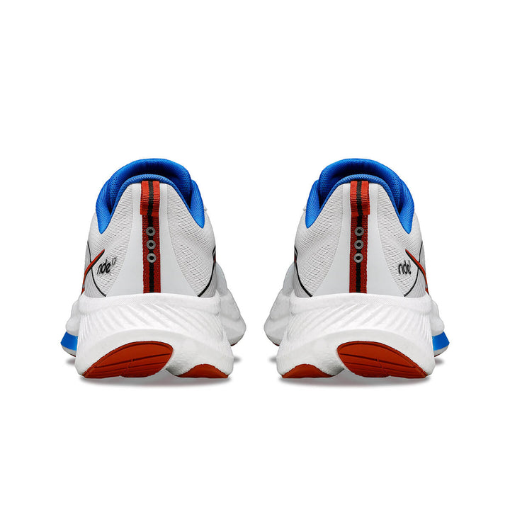 Saucony Ride 17 Mens | White/cobalt