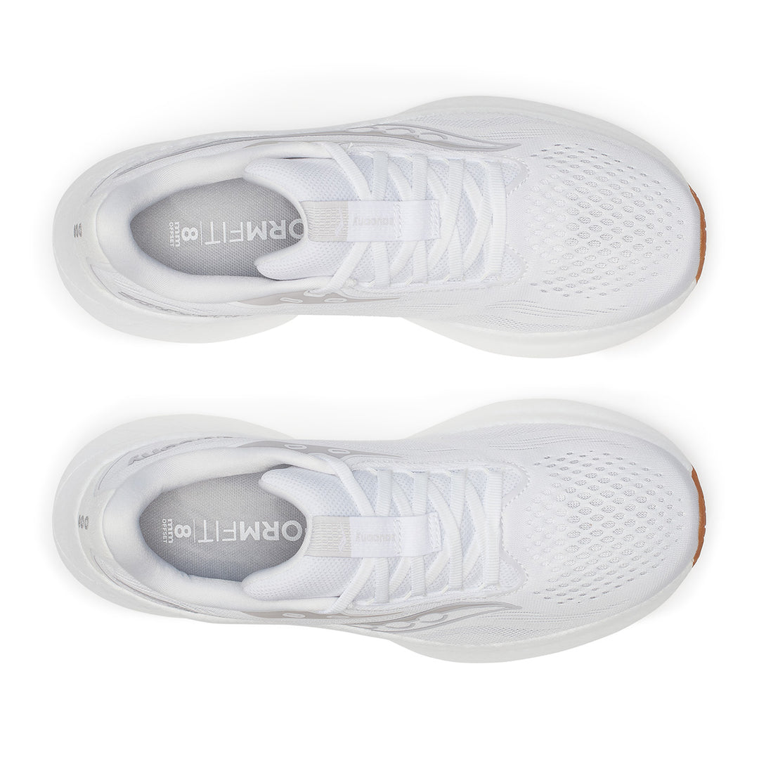 Saucony Ride 18 Womens | White/gum