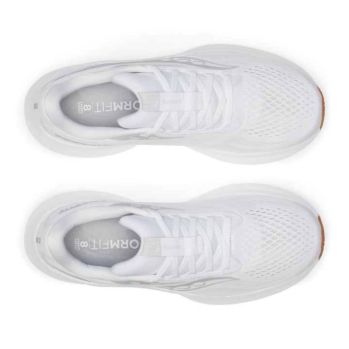 Saucony Ride 18 Womens | White/gum