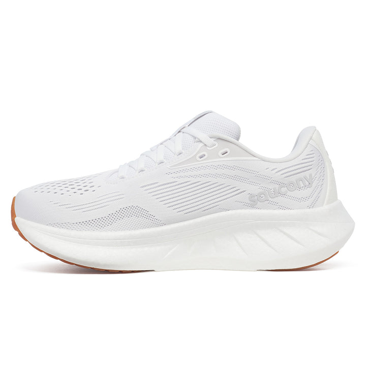 Saucony Ride 18 Womens | White/gum