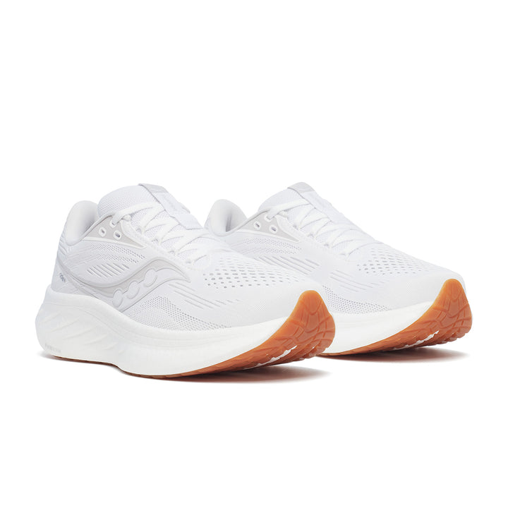Saucony Ride 18 Womens | White/gum