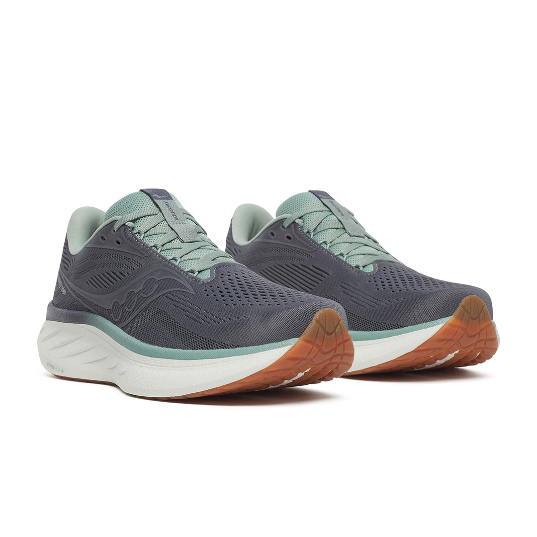 Saucony Ride 18 Mens | Carbon/iceberg