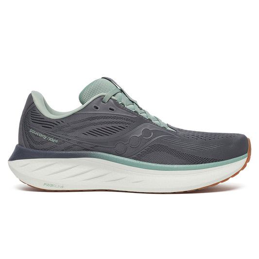 Saucony Ride 18 Mens | Carbon/iceberg