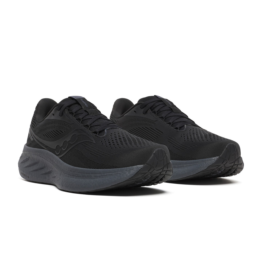 Saucony Ride 18 Mens | Black/shadow