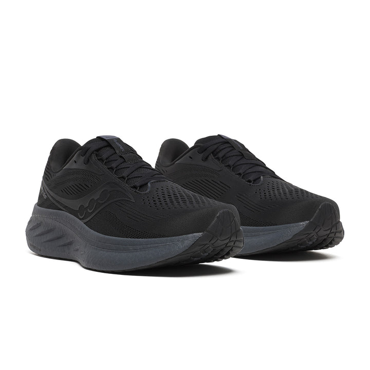 Saucony Ride 18 Mens | Black/shadow